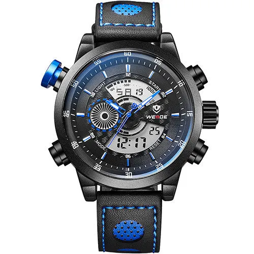 Men Fashion Wristwatches Luxury Famous Brand Men's Leather  Sports Watches With High Quality Waterproof