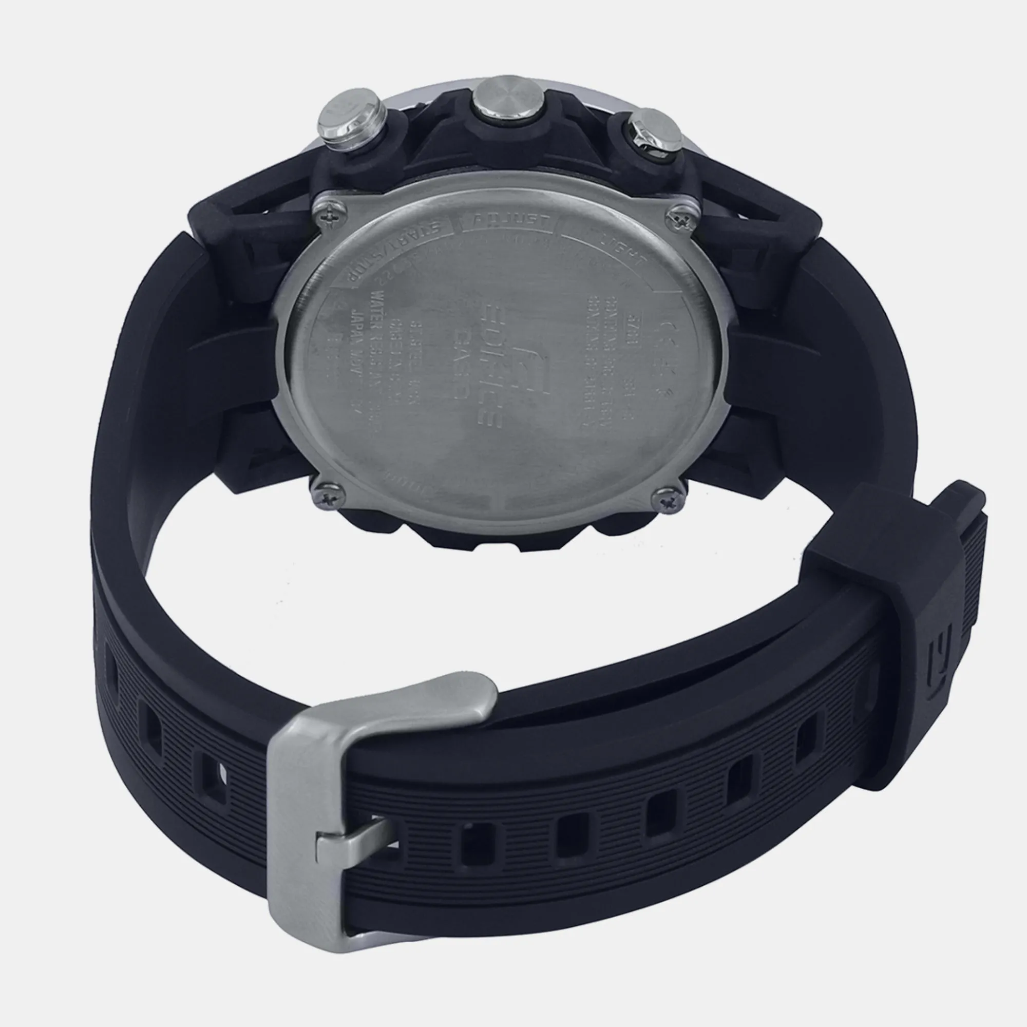 Men's Black Analog-Digital Resin Watch ED578