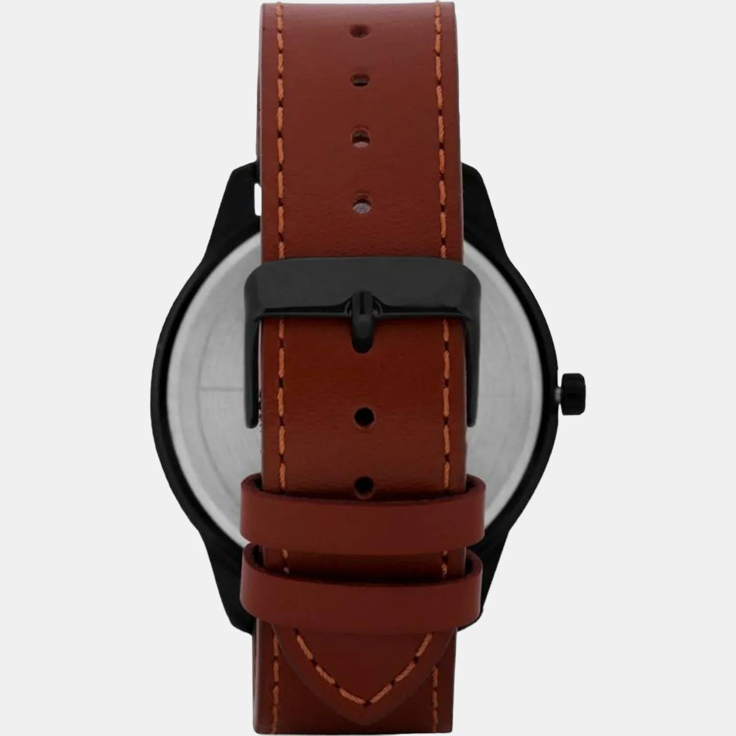 Men's Black Analog Leather Watch TWEG18505