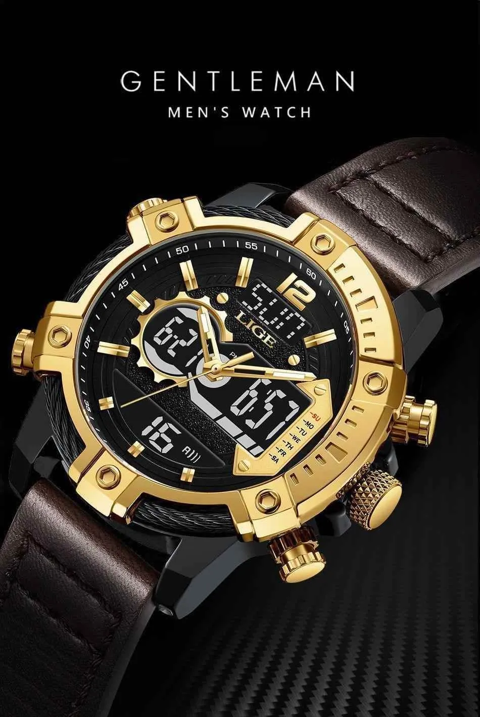 Men's Simple Watch LOS0907 Sport Waterproof Military Quartz