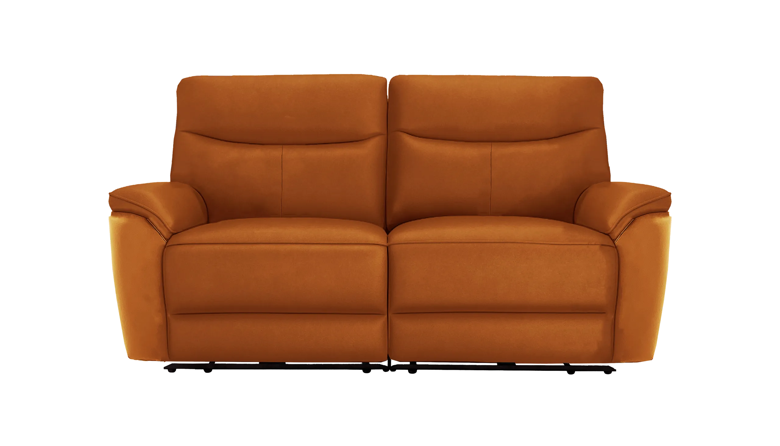 Micah 2 Seater Power Recliner Leather Sofa With Powered Headrests