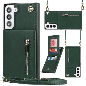 Mitis Crossbody Galaxy Leather Case With Stand