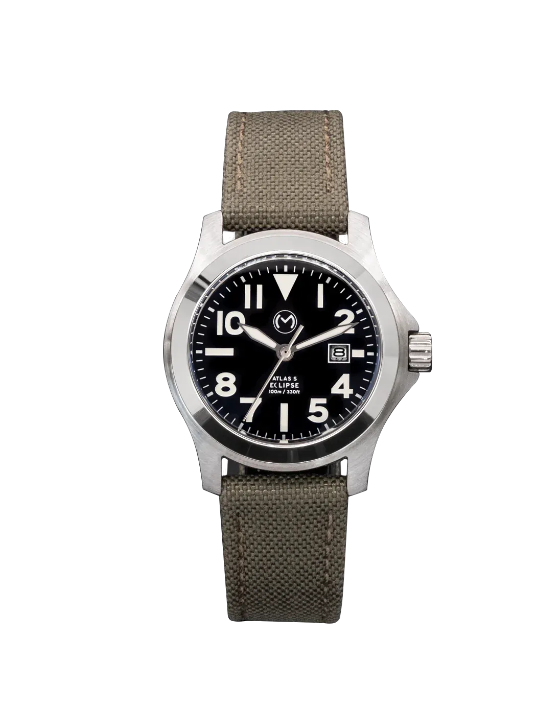 Momentum Atlas Eclipse Solar Steel 32mm Field Watch