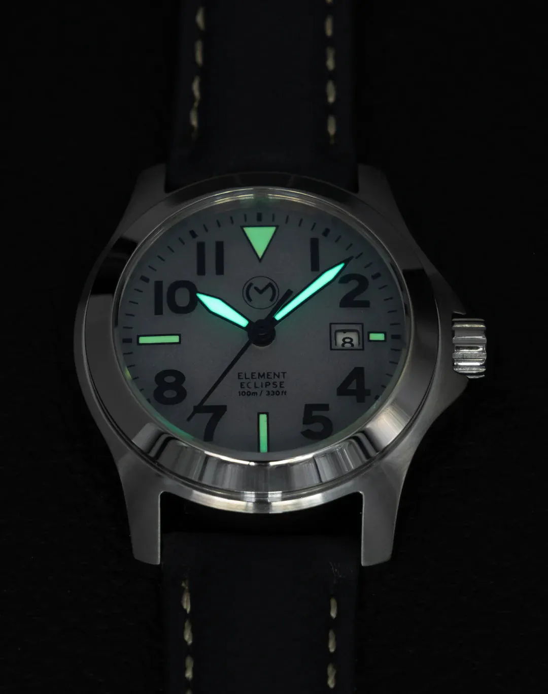 Momentum Atlas Eclipse Solar Steel 32mm Field Watch