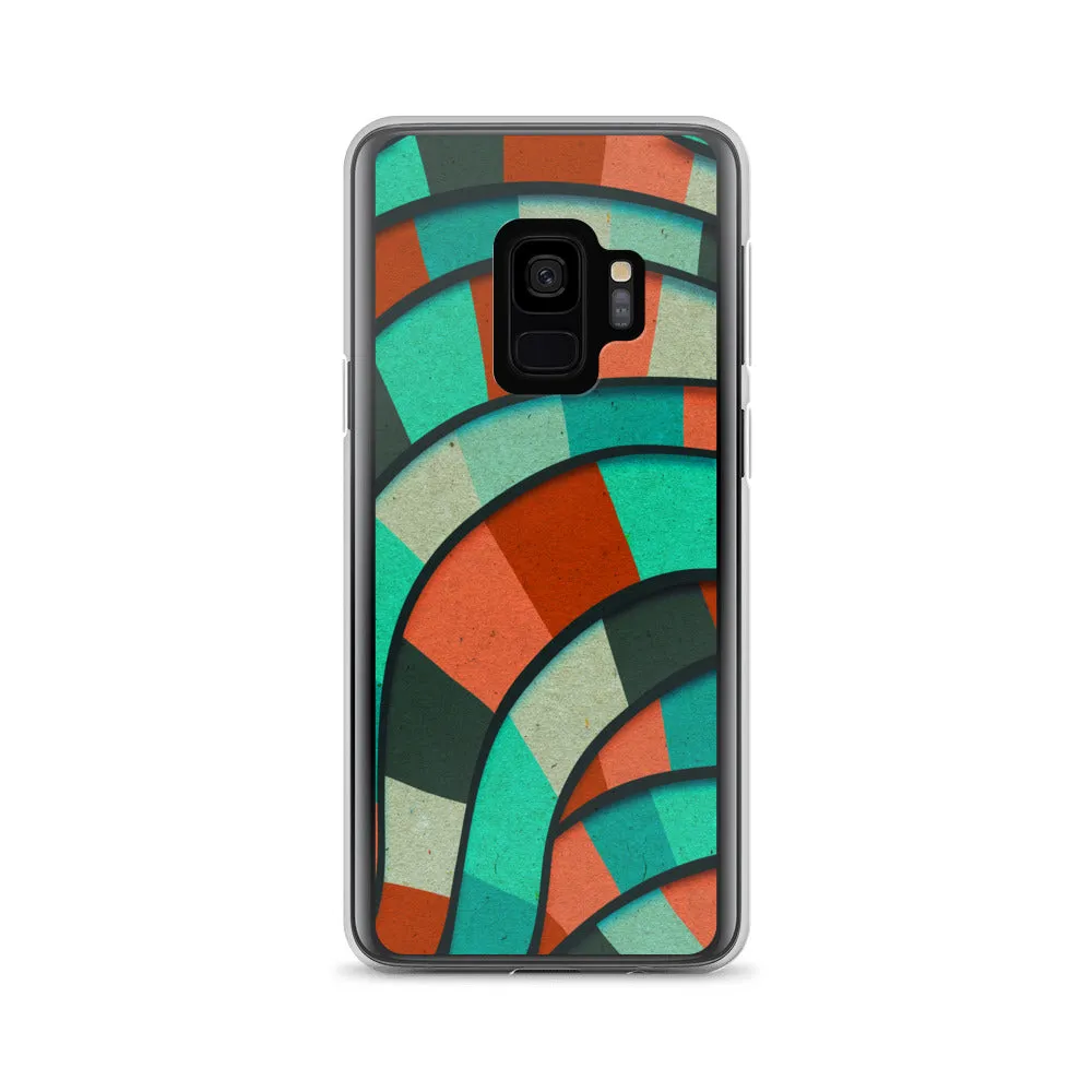 Mosaic Abstract Waves Designer Samsung Phone Case Cover