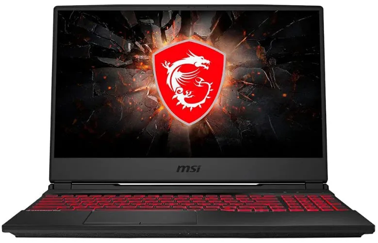 MSI GL65 Leopard 10SCSR Gaming Laptop 15.6" i7-10750H 2.6GHz 8GB RAM - 256GB - Black - As New