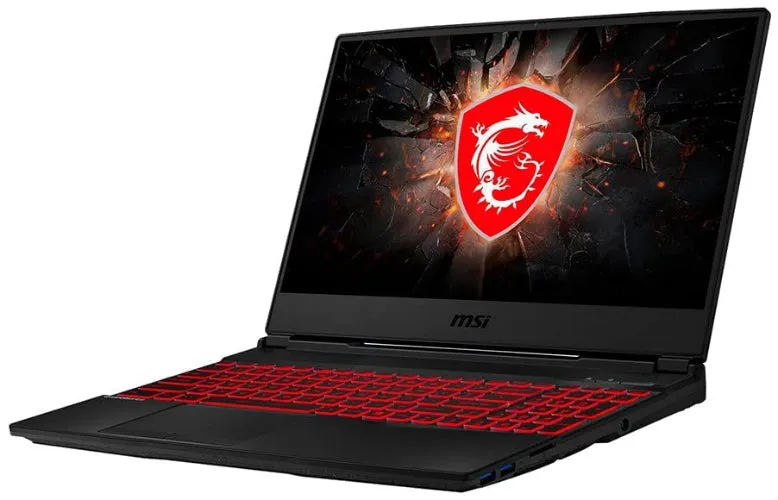 MSI GL65 Leopard 10SCSR Gaming Laptop 15.6" i7-10750H 2.6GHz 8GB RAM - 256GB - Black - As New