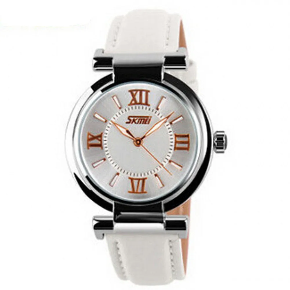 New Fashion Brand Genuine Leather Strap Women Dress Watches Quartz Watch Waterproof Clock Wristwatch