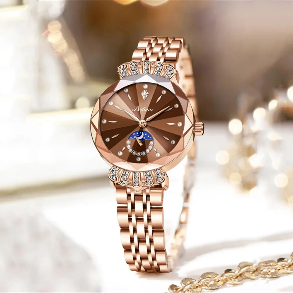 New Trend Fashion Women's Crown Diamond Set Watch Temperament Versatile Watch