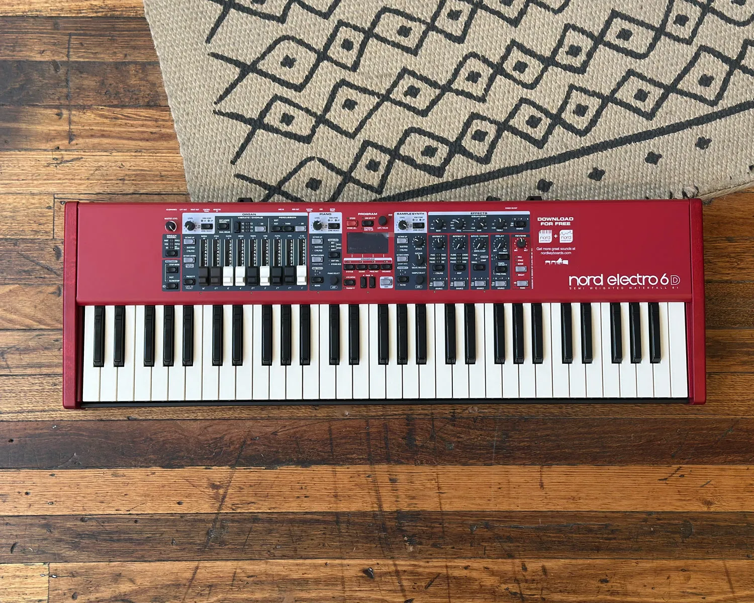 Nord Electro 6D 61-Note Semi-Weighted Waterfall Keyboard