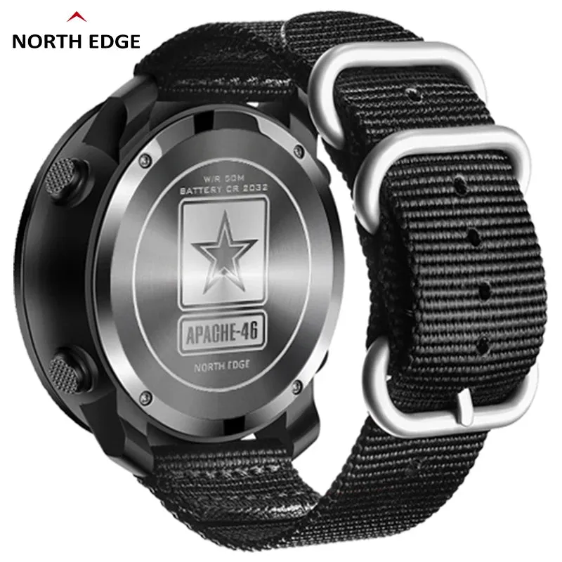 North Edge Mars Watch Rugged Military-Grade Digital Watch for Men, 50m waterproof