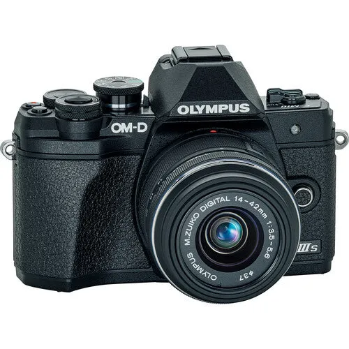 Olympus OM-D E-M10 Mark III Camera Body (Black), Wi-Fi Enabled, 4K Video