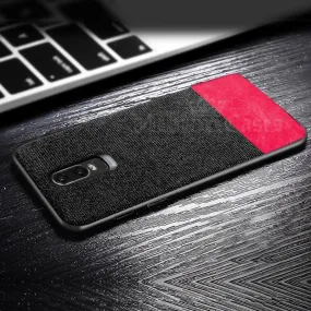 OnePlus 6 Two-tone Leather Textured Matte Case