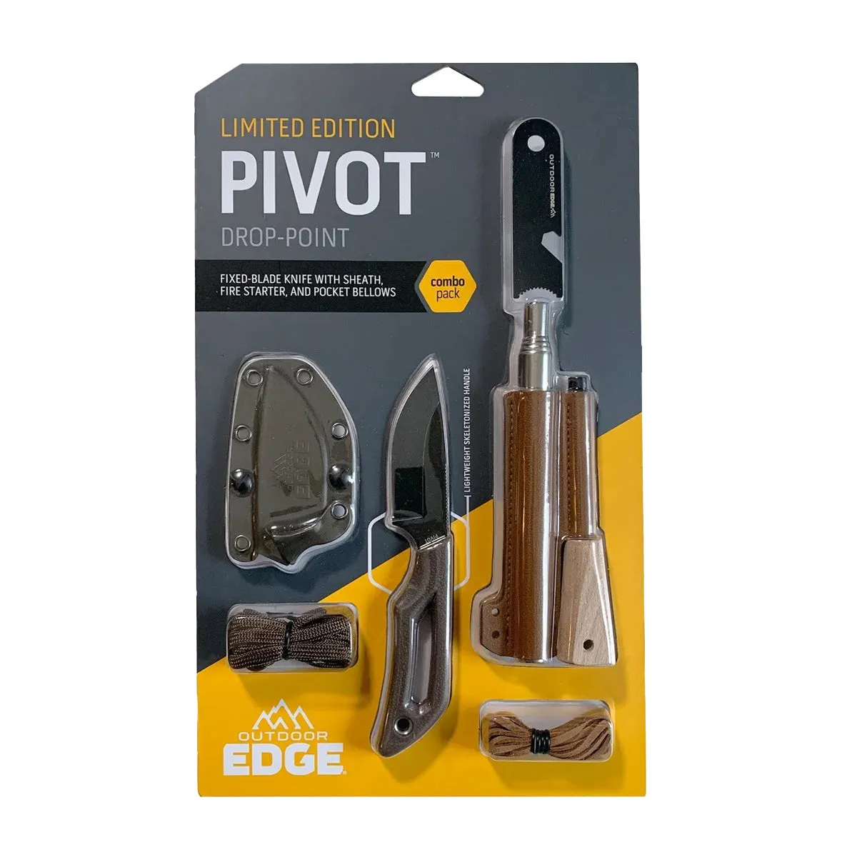 Outdoor Edge Pivot Drop Point   Ferro Rod