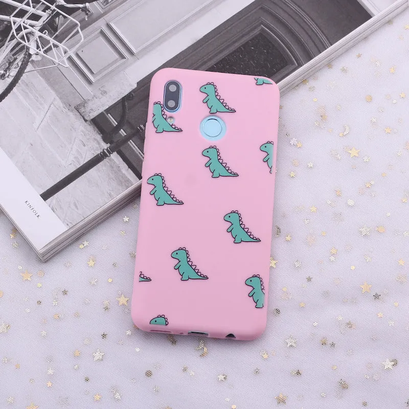 Painted dinosaur phone case