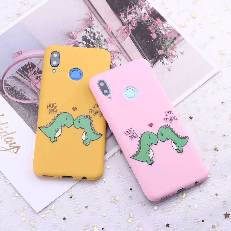 Painted dinosaur phone case