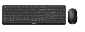 Philips Wireless Keyboard And Mouse Set Spt6407b - Black