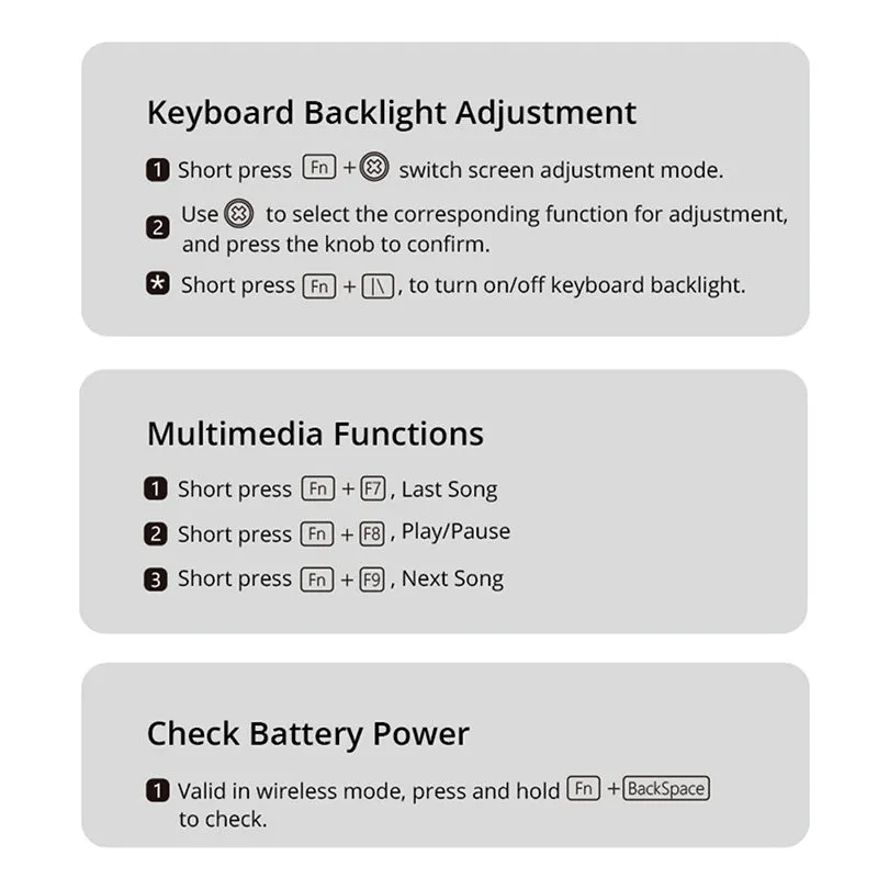 PIIFOX ER95 Triple-Mode Wireless Mechanical Keyboard With LCD Screen