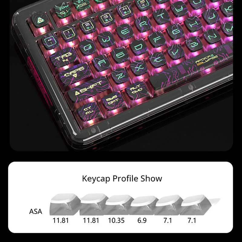 PIIFOX ER95 Triple-Mode Wireless Mechanical Keyboard With LCD Screen