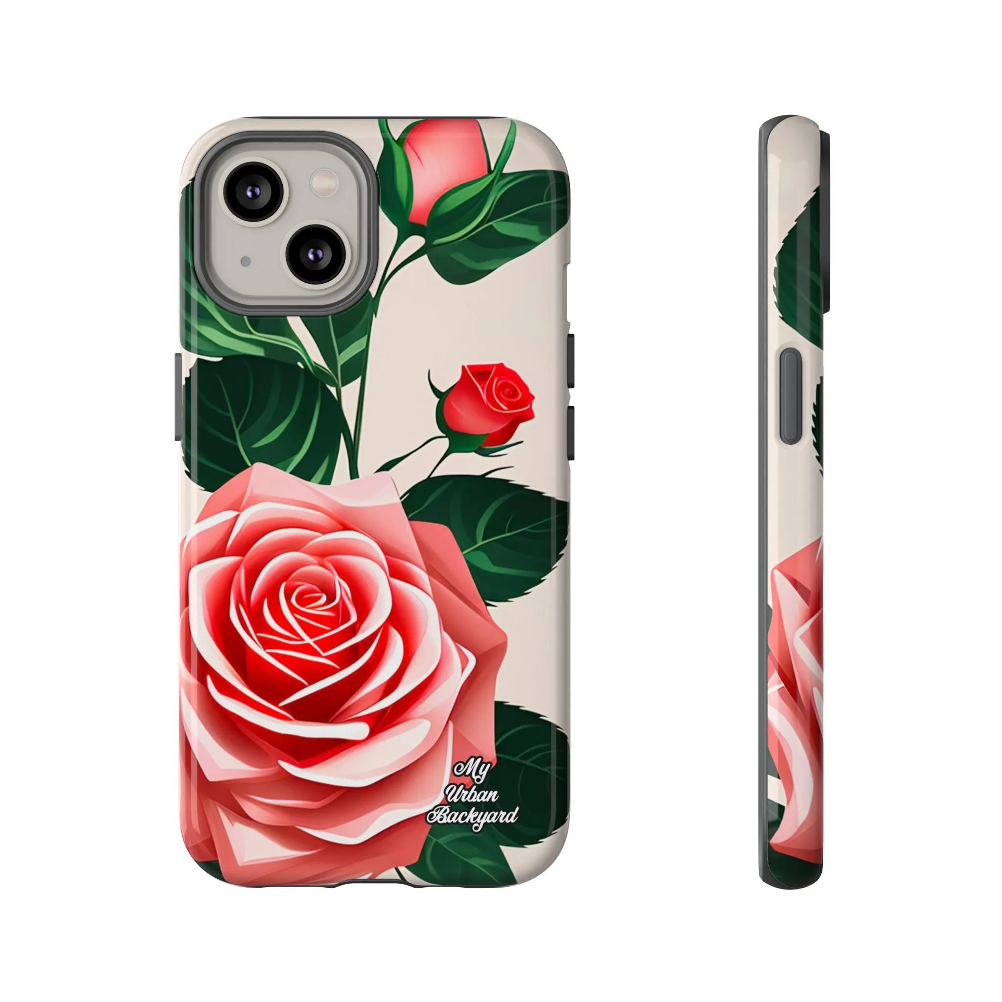 Pink Rose Flowers, Cell Phone Case - Apple, Samsung or Google Pixel