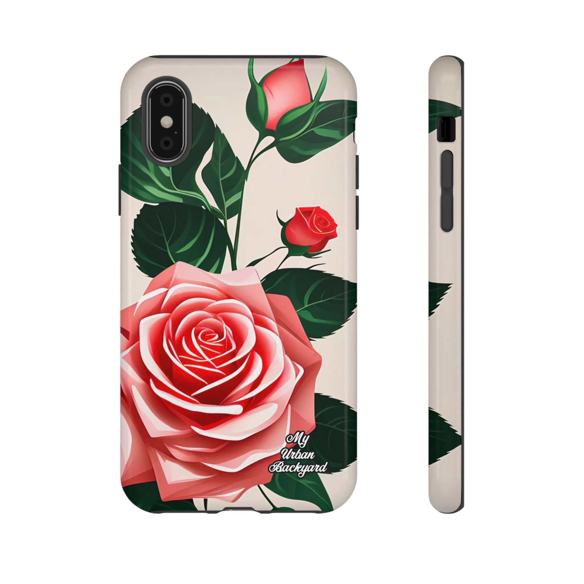 Pink Rose Flowers, Cell Phone Case - Apple, Samsung or Google Pixel