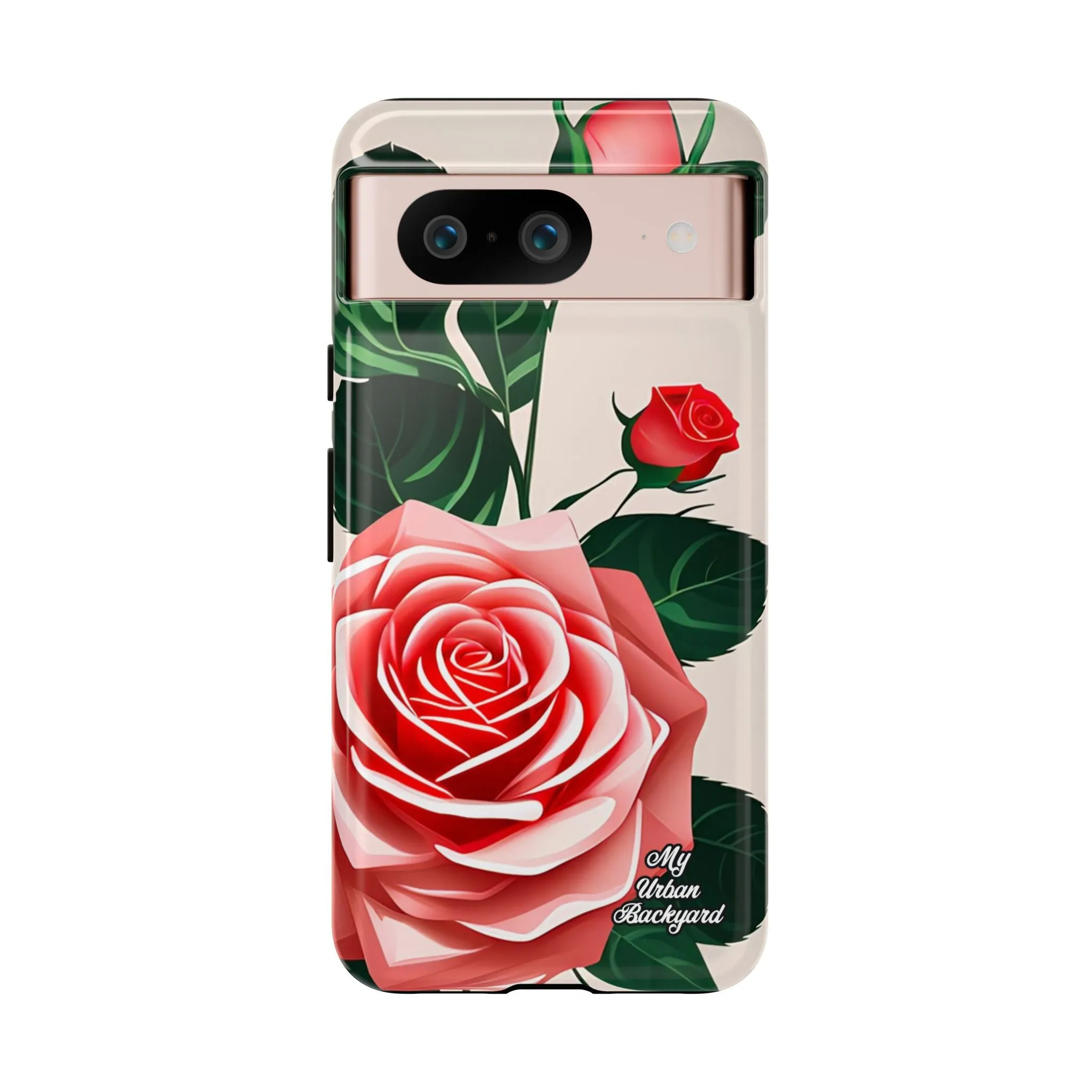 Pink Rose Flowers, Cell Phone Case - Apple, Samsung or Google Pixel