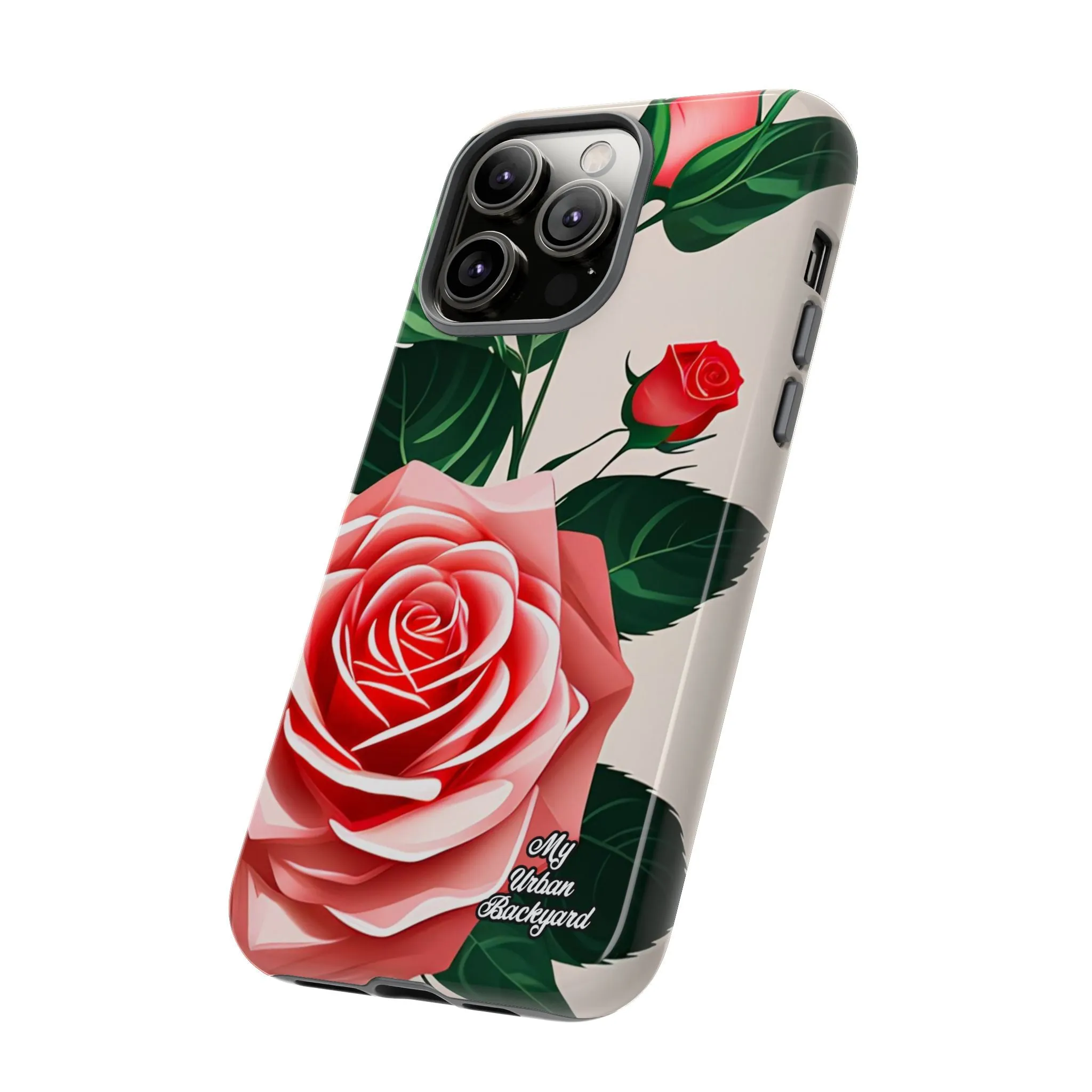 Pink Rose Flowers, Cell Phone Case - Apple, Samsung or Google Pixel