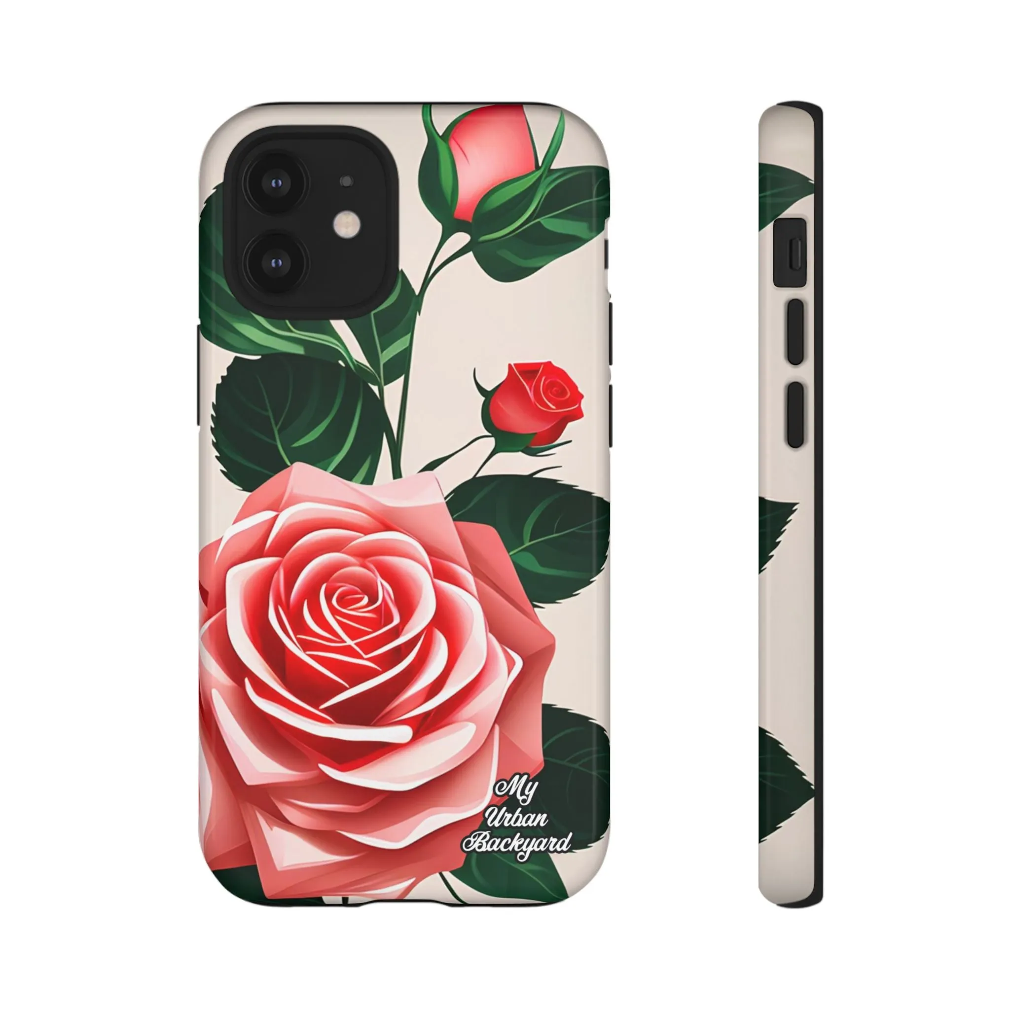 Pink Rose Flowers, Cell Phone Case - Apple, Samsung or Google Pixel