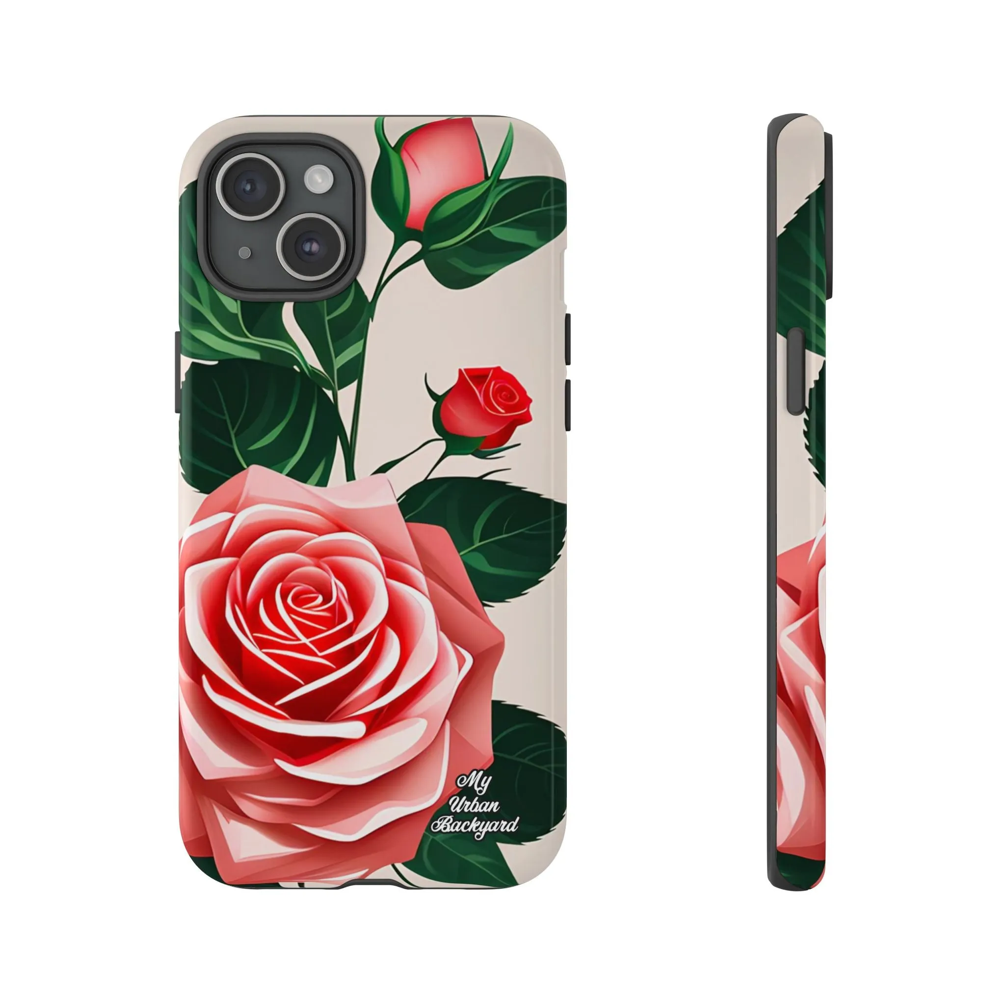 Pink Rose Flowers, Cell Phone Case - Apple, Samsung or Google Pixel