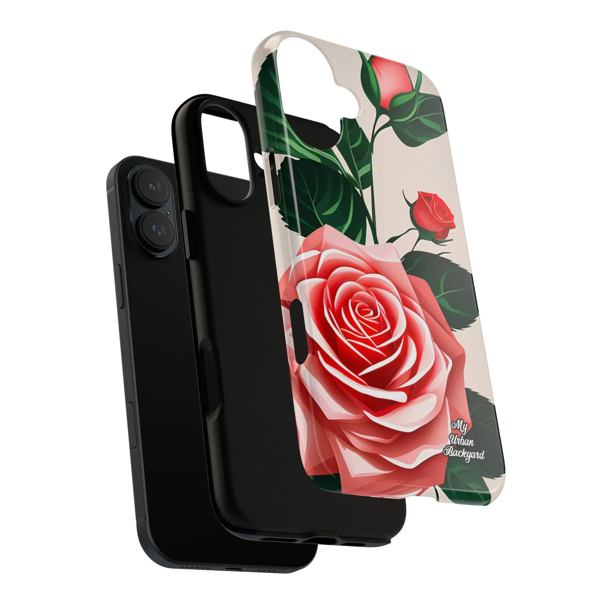 Pink Rose Flowers, Cell Phone Case - Apple, Samsung or Google Pixel