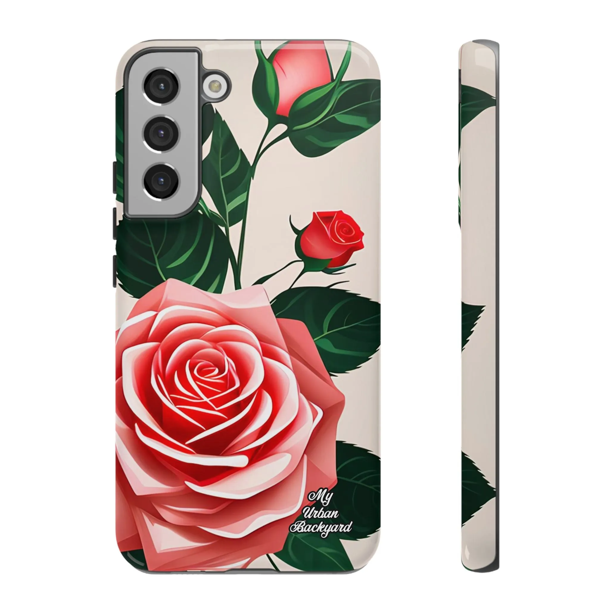 Pink Rose Flowers, Cell Phone Case - Apple, Samsung or Google Pixel