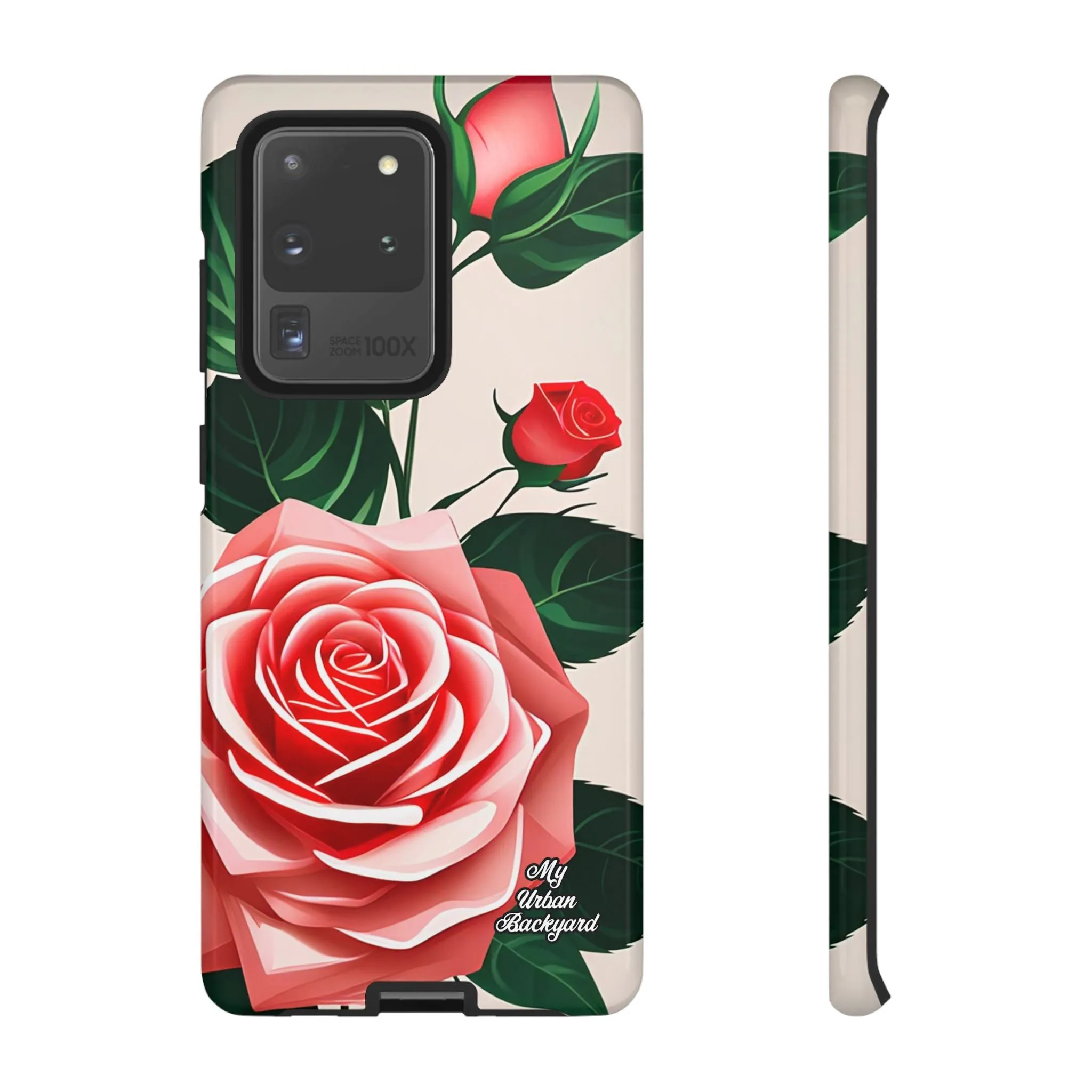 Pink Rose Flowers, Cell Phone Case - Apple, Samsung or Google Pixel