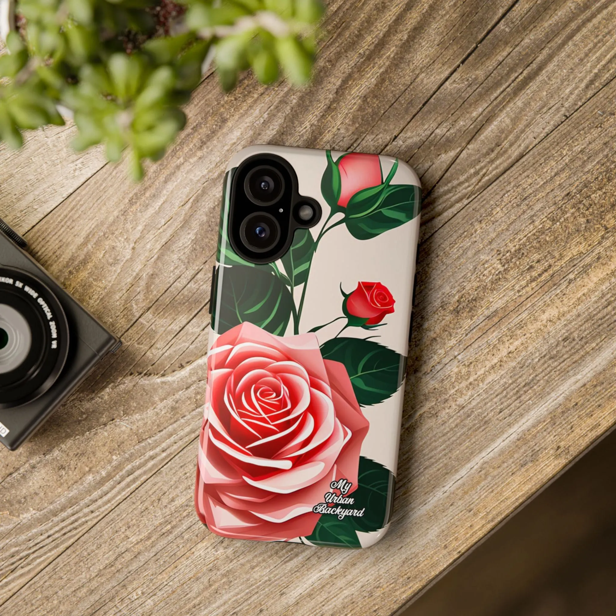 Pink Rose Flowers, Cell Phone Case - Apple, Samsung or Google Pixel