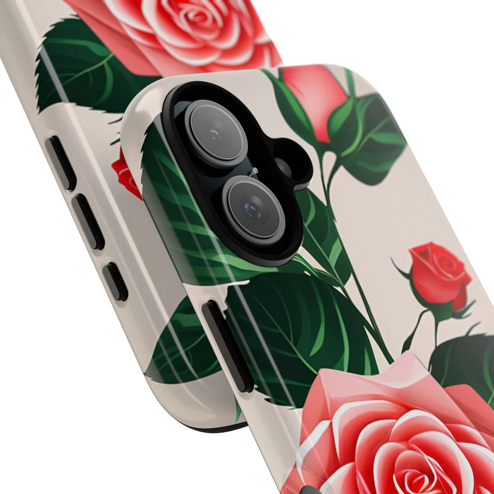 Pink Rose Flowers, Cell Phone Case - Apple, Samsung or Google Pixel