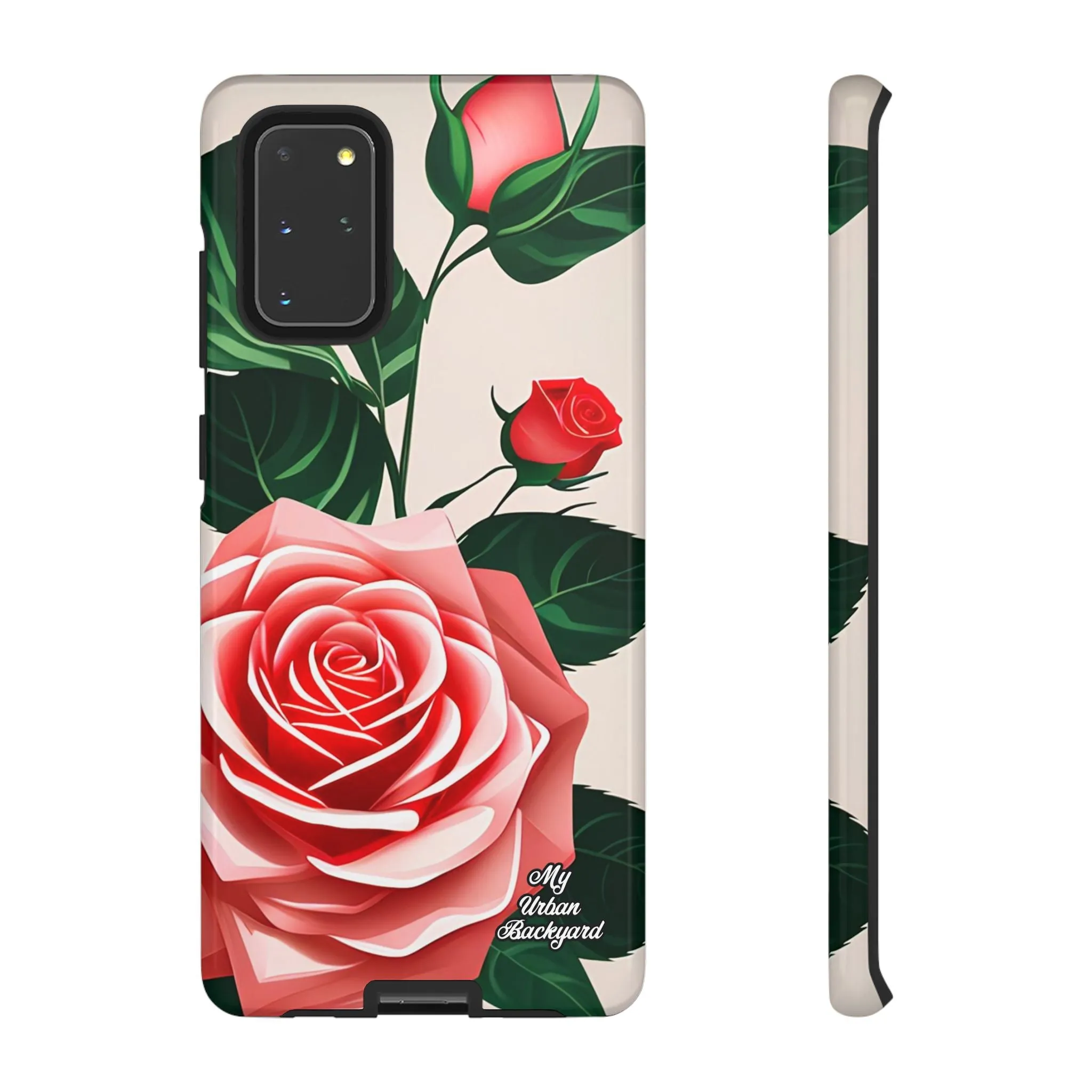 Pink Rose Flowers, Cell Phone Case - Apple, Samsung or Google Pixel