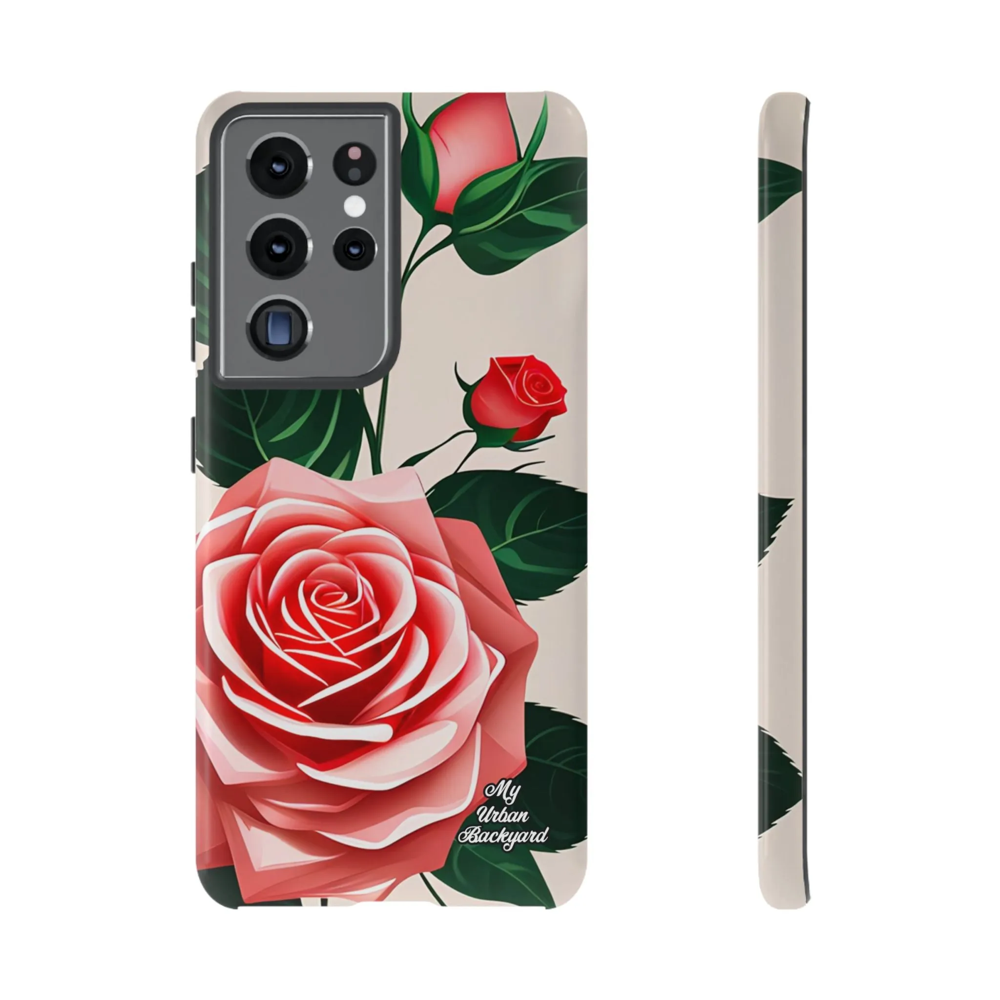 Pink Rose Flowers, Cell Phone Case - Apple, Samsung or Google Pixel