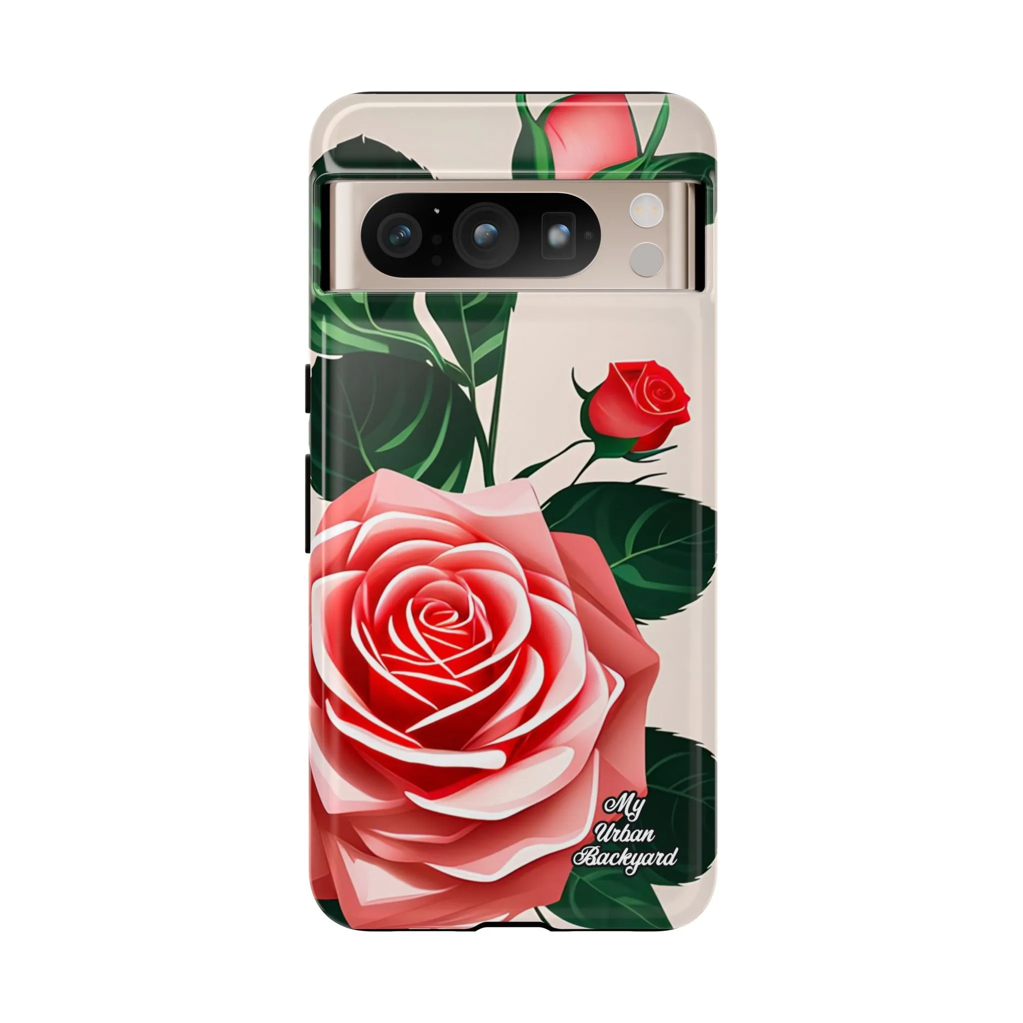 Pink Rose Flowers, Cell Phone Case - Apple, Samsung or Google Pixel