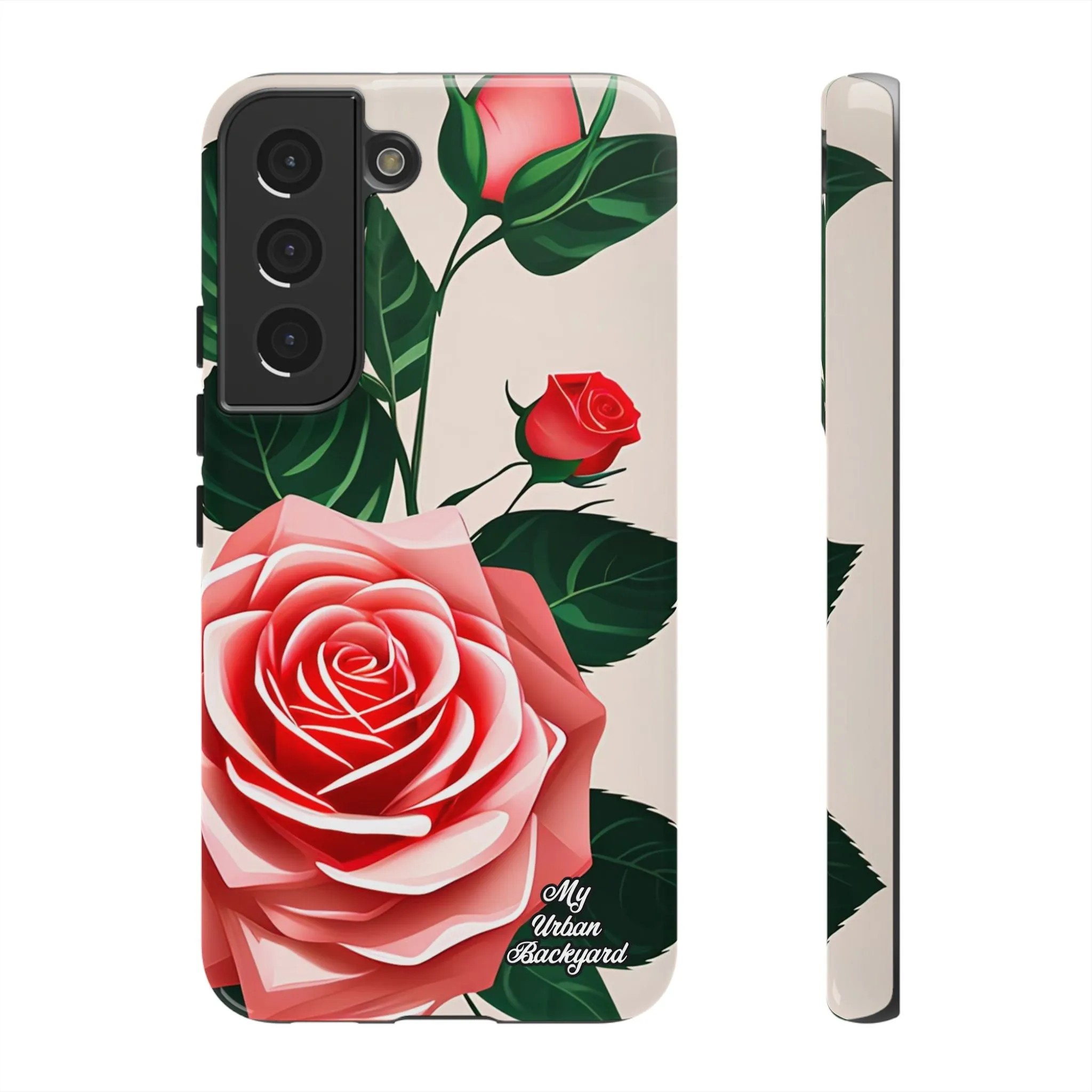 Pink Rose Flowers, Cell Phone Case - Apple, Samsung or Google Pixel