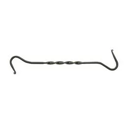 Plant Extender Hook, Black Forged, 12-In.