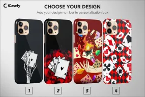 Playing Cards Phone Case Seamless Ace of Hearts Spades Cover