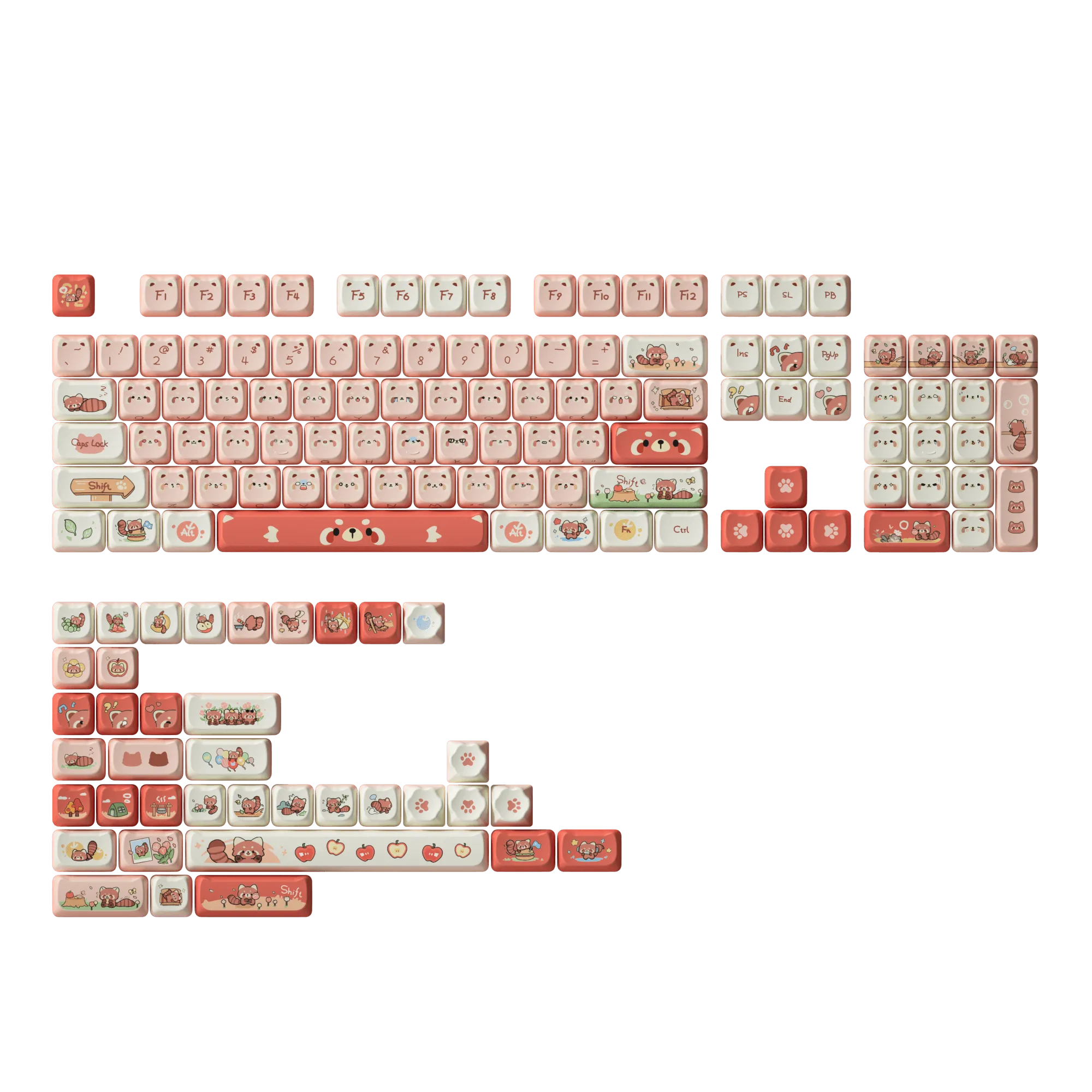 Racoon MAO Keycap Set (142-Key)