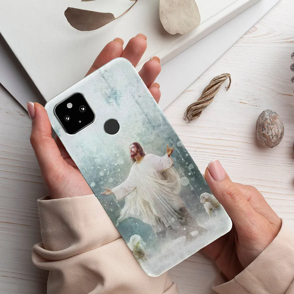 Radiance - Jesus And Sheep - Christian Phone Case - Jesus Phone Case - Religious Phone Case - Ciaocustom