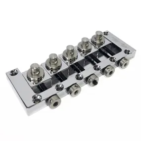 Ray Ross Saddle-Less Bass Bridge ~ 5 String / 17mm Chrome