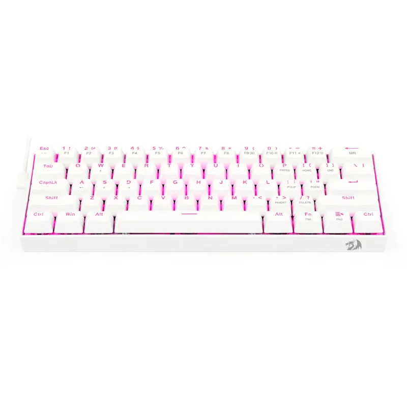 Redragon Dragonborn Wired Mechanical Keyboard Red Led
67Key Design - White