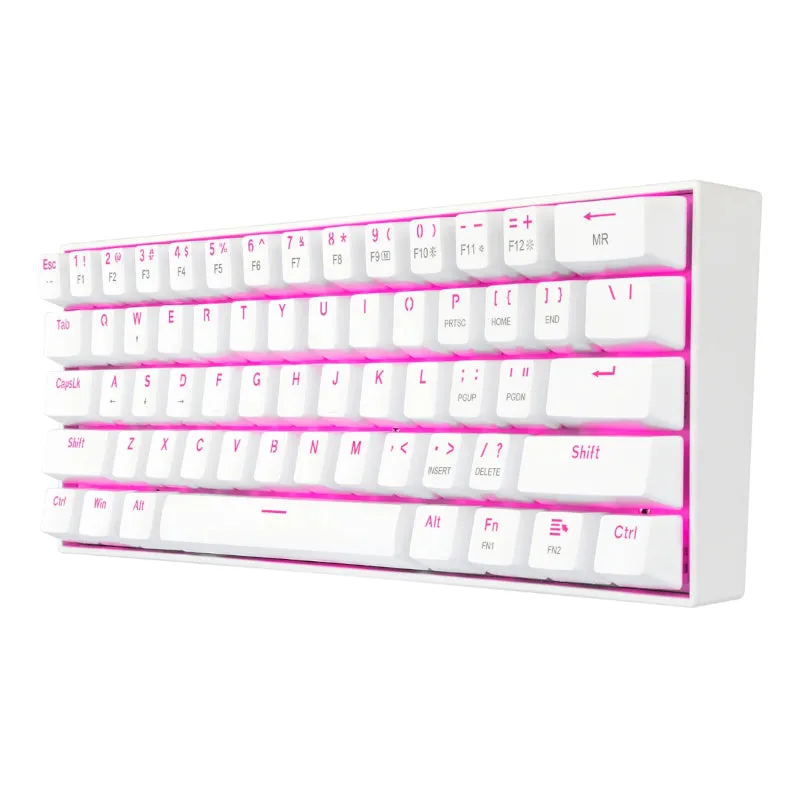 Redragon Dragonborn Wired Mechanical Keyboard Red Led
67Key Design - White