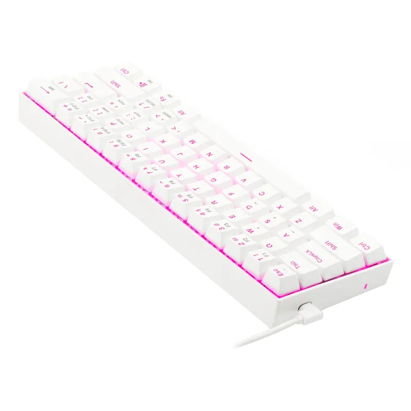 Redragon Dragonborn Wired Mechanical Keyboard Red Led
67Key Design - White