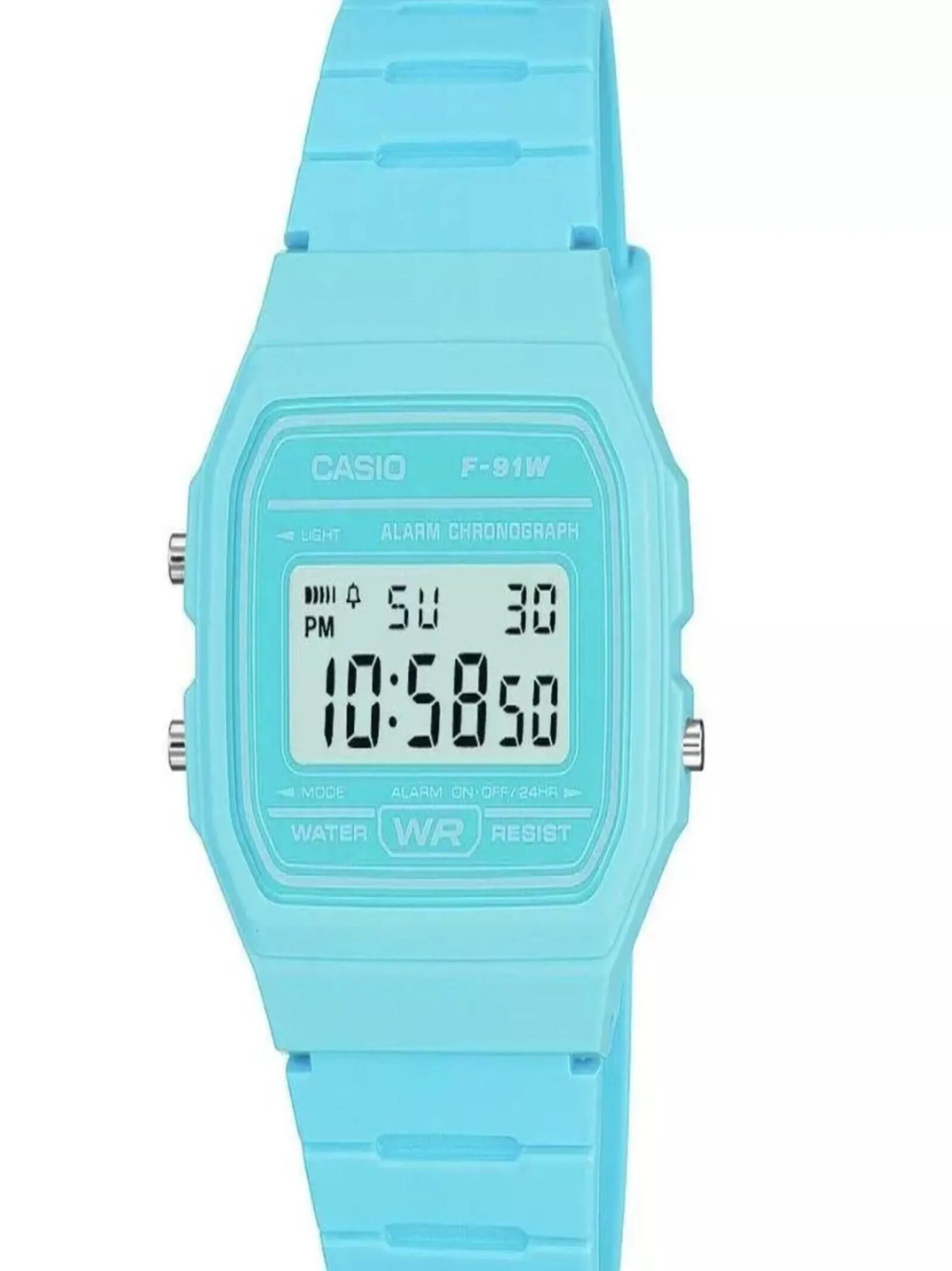 Retro Blue Resin Strap Watch