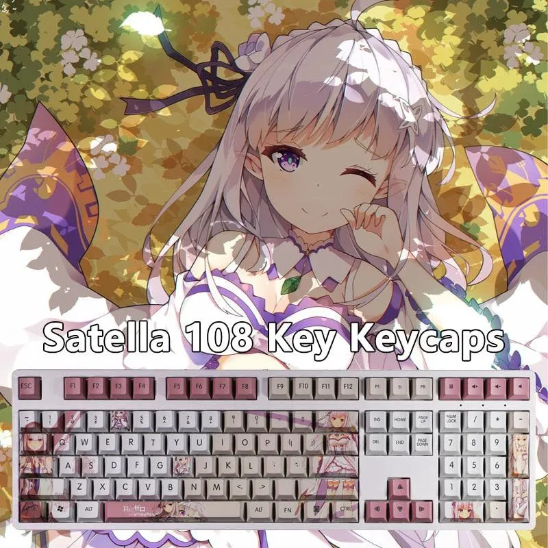 Re:zero Emilia Keycaps