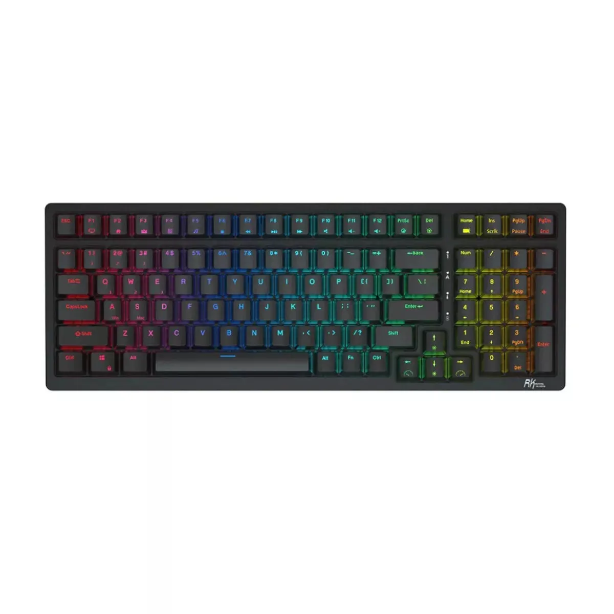 Royal Kludge RK98 98-Key RGB Tri-Mode Mechanical Gaming Keyboard (Linear)[Black Case]