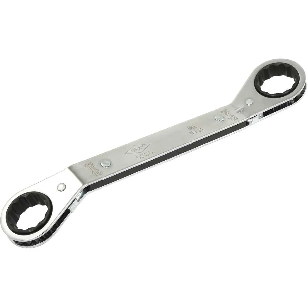 SAE 25° Offset Ratcheting Box End Wrenches - 12 Point